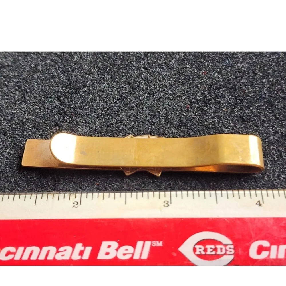 Vintage Brass Las Vegas Casino Playing Cards Gambling Money Clip Clasp Keeper
